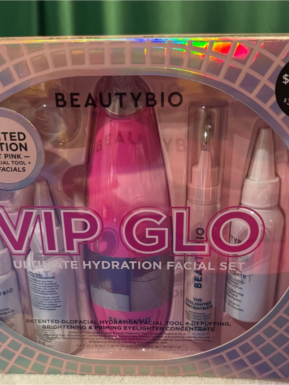 BEAUTYBIO VIP GLO Hydration Facial Set — Pink